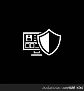 Personal Data Protection Icon. Flat Design.. Personal Data Protection Icon. Flat Design. Business Concept. Isolated Illustration.