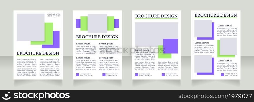 Personal development methods blank brochure layout design. Vertical poster template set with empty copy space for text. Premade corporate reports collection. Editable flyer paper pages. Personal development methods blank brochure layout design