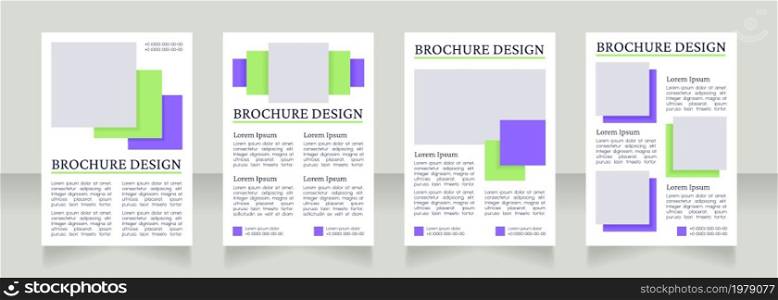 Personal development methods blank brochure layout design. Vertical poster template set with empty copy space for text. Premade corporate reports collection. Editable flyer paper pages. Personal development methods blank brochure layout design