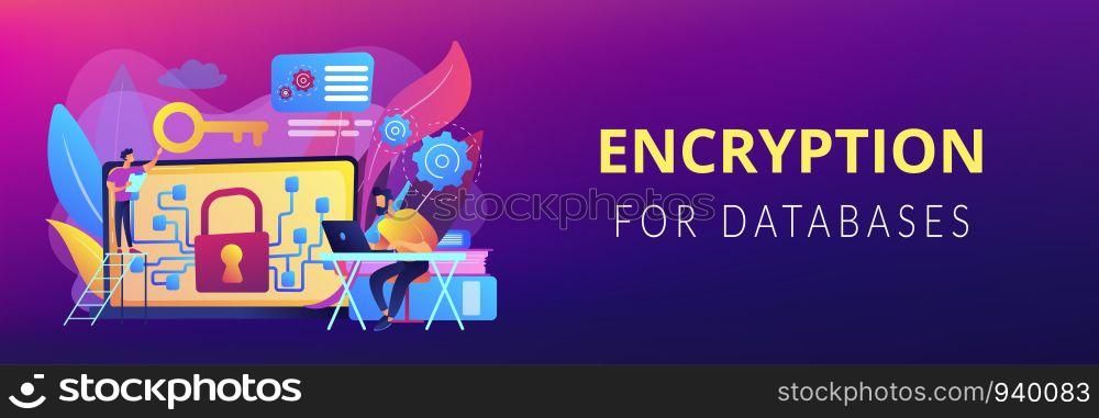 Personal digital security. Defence, protection from hackers, scammers. Data breaches, data leakage prevention, encryption for databases concept. Header or footer banner template with copy space.. Data leakage concept banner header