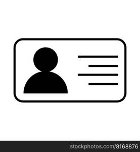 personal id icon logo vector design