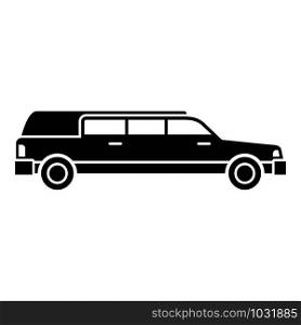 Personal limousine icon. Simple illustration of personal limousine vector icon for web design isolated on white background. Personal limousine icon, simple style