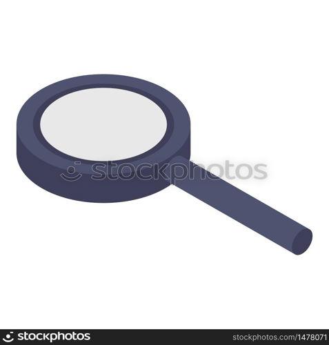 Personal magnifying glass icon. Isometric of personal magnifying glass vector icon for web design isolated on white background. Personal magnifying glass icon, isometric style