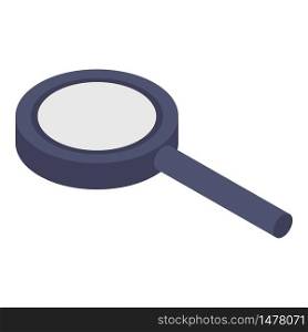 Personal magnifying glass icon. Isometric of personal magnifying glass vector icon for web design isolated on white background. Personal magnifying glass icon, isometric style