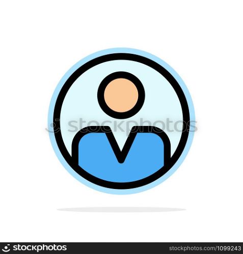 Personal, Personalization, Profile, User Abstract Circle Background Flat color Icon