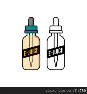 personal vaporizer e-cigarette e-juice liquid. personal vaporizer e-cigarette e-juice liquid vector art