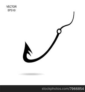 perspective fishing hook icon,vector illustration&#xA;