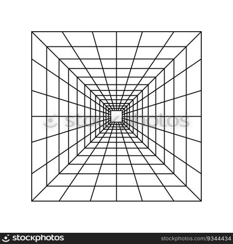 Perspective grid background 3d. Interior design Model projection. Line one point perspective. Vector illustration. stock image. EPS 10.. Perspective grid background 3d. Interior design Model projection. Line one point perspective. Vector illustration. stock image.