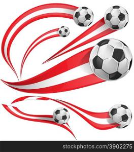 peru flag with soccer ball