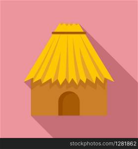 Peru house icon. Flat illustration of Peru house vector icon for web design. Peru house icon, flat style