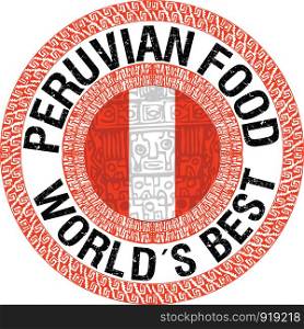 Peruvian food illustration