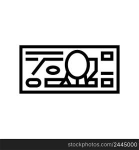peso mxn line icon vector. peso mxn sign. isolated contour symbol black illustration. peso mxn line icon vector illustration