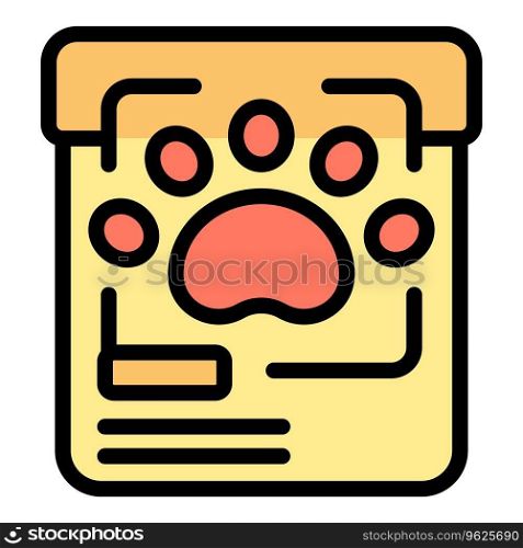 Pet aid icon outline vector. International assistance. Care love color flat. Pet aid icon vector flat