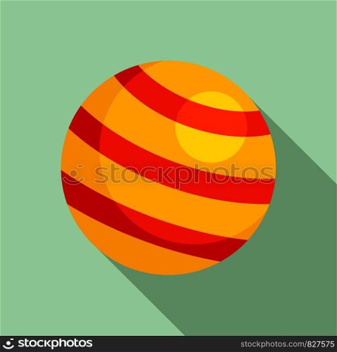 Pet ball toy icon. Flat illustration of pet ball toy vector icon for web design. Pet ball toy icon, flat style