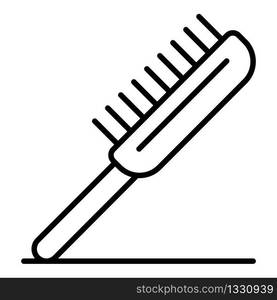 Pet brush icon. Outline pet brush vector icon for web design isolated on white background. Pet brush icon, outline style