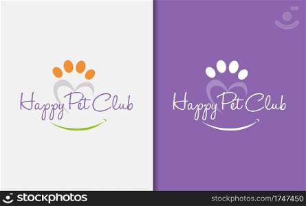 Pet Care Logo Design. Usable For Business, Community, Foundations, Medical, Services Company. Vector Logo Design Illustration. Graphic Design Element.