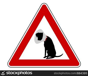 Pet hospital warning sign
