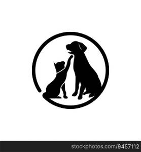 Pet shop icon logo design vector illustration.