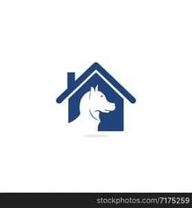 Pet shop logo design. Pet home logo design vector icon.
