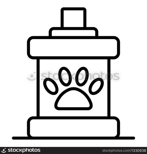 Pet spray icon. Outline pet spray vector icon for web design isolated on white background. Pet spray icon, outline style