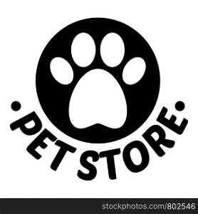 Pet toys store logo. Simple illustration of pet toys store vector logo for web design isolated on white background. Pet toys store logo, simple style