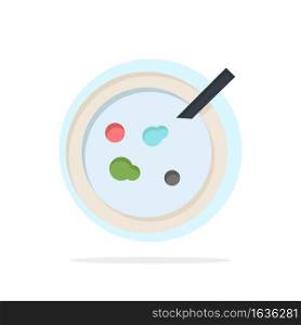 Petri, Dish, Analysis, Medical Abstract Circle Background Flat color Icon