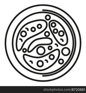 Petri dish icon outline vector. Bacteria cell. Medical health. Petri dish icon outline vector. Bacteria cell