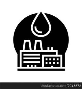 petrochemicals industrial chemical factory glyph icon vector. petrochemicals industrial chemical factory sign. isolated contour symbol black illustration. petrochemicals industrial chemical factory glyph icon vector illustration