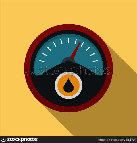 Petrol dashboard icon. Flat illustration of petrol dashboard vector icon for web design. Petrol dashboard icon, flat style