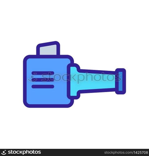 petrol hand blower icon vector. petrol hand blower sign. color symbol illustration. petrol hand blower icon vector outline illustration