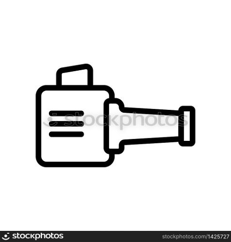 petrol hand blower icon vector. petrol hand blower sign. isolated contour symbol illustration. petrol hand blower icon vector outline illustration