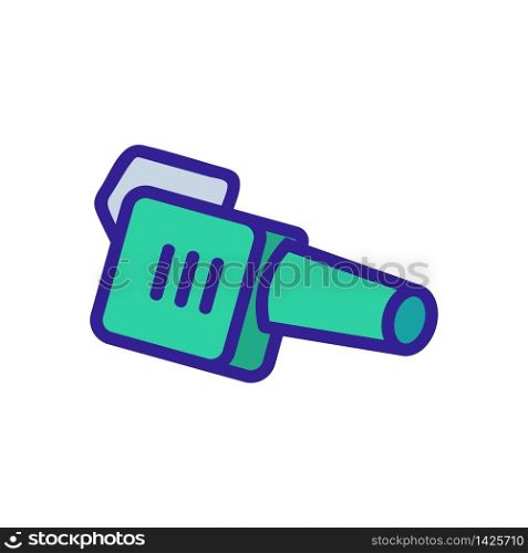 petrol hand blower side view icon vector. petrol hand blower side view sign. color symbol illustration. petrol hand blower side view icon vector outline illustration
