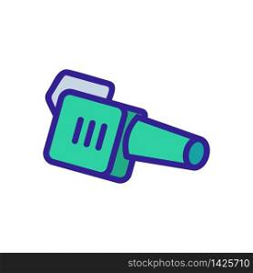 petrol hand blower side view icon vector. petrol hand blower side view sign. color symbol illustration. petrol hand blower side view icon vector outline illustration