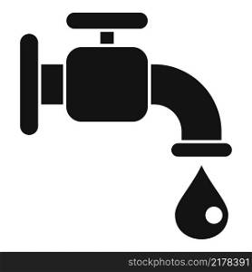 Petrol tap icon simple vector. Global disaster. Ecology warming. Petrol tap icon simple vector. Global disaster