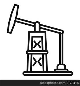 Petrol tower extract icon outline vector. Earth disaster. Warming effect. Petrol tower extract icon outline vector. Earth disaster