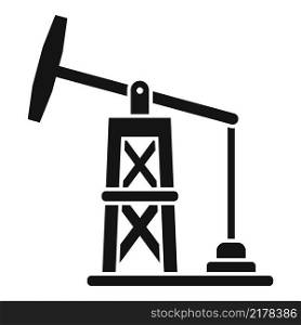 Petrol tower extract icon simple vector. Earth disaster. Warming effect. Petrol tower extract icon simple vector. Earth disaster