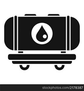 Petrol train tank icon simple vector. Factory effect. Global climate. Petrol train tank icon simple vector. Factory effect