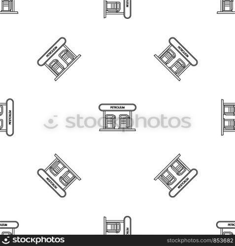 Petroleum station pattern seamless vector repeat geometric for any web design. Petroleum station pattern seamless vector