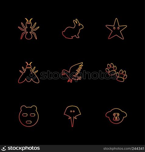 pets , animals , wild,  birds , bear , lion , paw , hunting , insects , eagle , hawk , cocroaches , pig , house fly , icon, vector, design,  flat,  collection, style, creative,  icons , hen , goat, cow , 