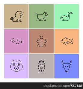 pets , animals , wild, birds , bear , lion , paw , hunting , insects , eagle , hawk , cocroaches , pig , house fly , icon, vector, design, flat, collection, style, creative, icons , hen , goat, cow ,