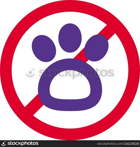 Pets are not allowed in clubs and private property location