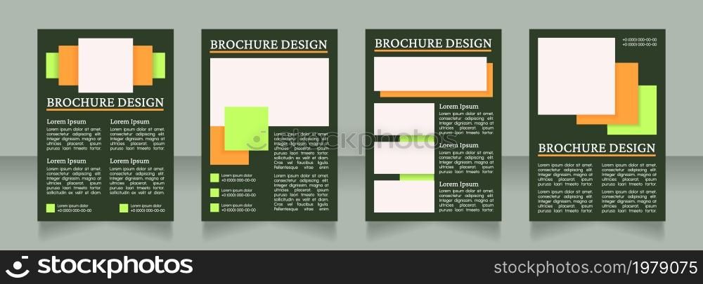 Pharmaceutical innovation promotion blank brochure layout design. Vertical poster template set with empty copy space for text. Premade corporate reports collection. Editable flyer paper pages. Pharmaceutical innovation promotion blank brochure layout design