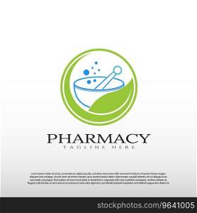Pharmacy logo design healthcare and medical sign Vector Image