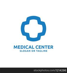 Pharmacy logo design template. Medical clinic logo design. Hospital logo design