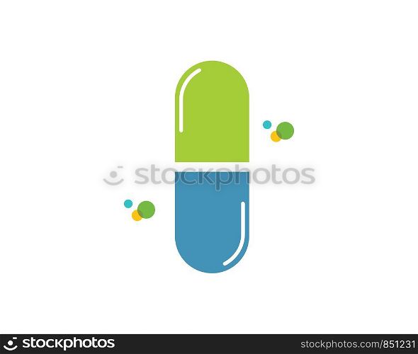 pharmacy logo icon vector illustration design template