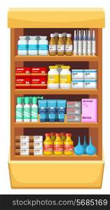 Pharmacy, medicine..Vector illustration
