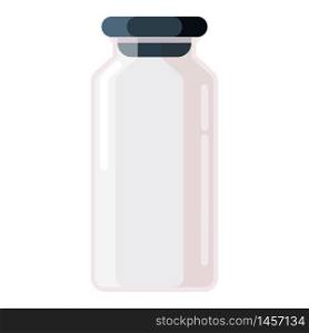 Pharmacy of plastic white bottle with cap for medicine. Pharmacy of plastic white bottle with cap for medicine, pills, tabs, drugs, cosmetic, sport, syrup. Template mockup packaging design. Vector illustration isolated