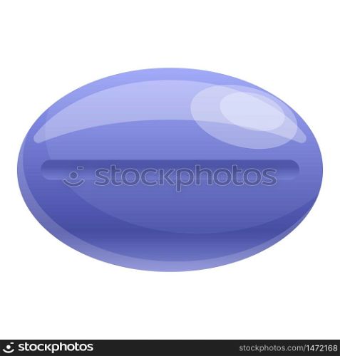 Pharmacy pill icon. Cartoon of pharmacy pill vector icon for web design isolated on white background. Pharmacy pill icon, cartoon style