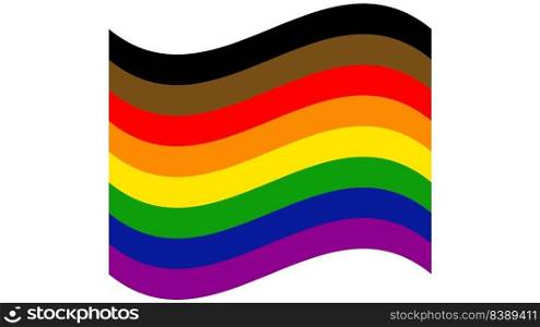Philadelphia Pride Flag, LGBT community. Flat design. Urban culture wallpaper and background. Homosexual pride.. Philadelphia Pride Flag, LGBT community. Flat design. Urban culture wallpaper and background