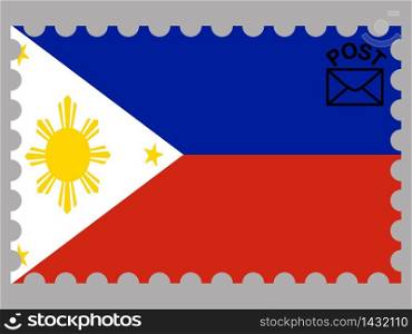 Philippines national country flag. original colors and proportion. Simply vector illustration background. Isolated symbols and object for design, education, learning, postage stamps and coloring book, marketing. From world set